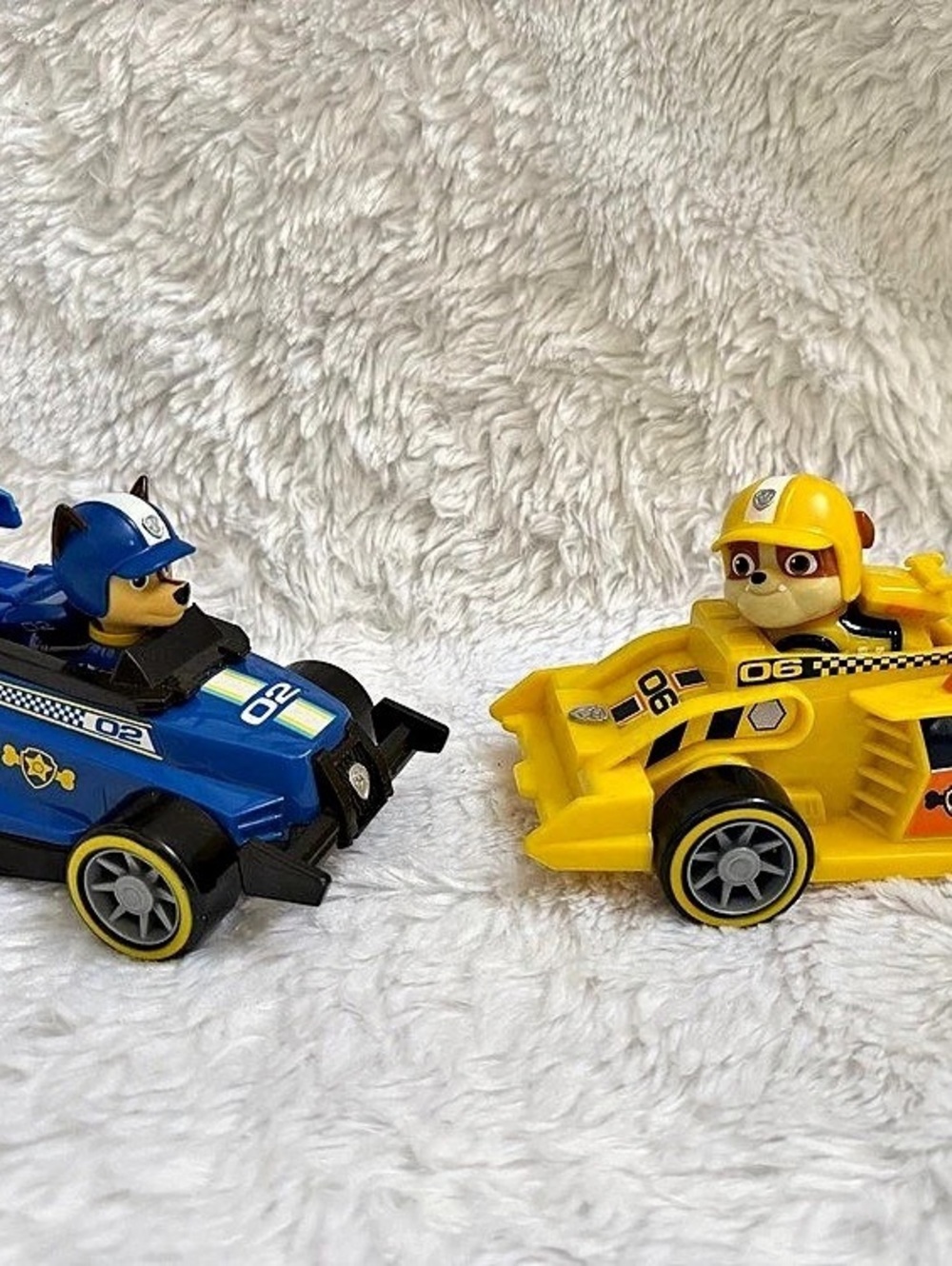 PAW Patrol Rubble & Chase vehicles Blue & Yellow Vehicles